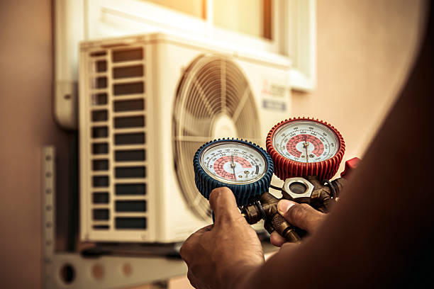 Professional Hvac technician working in Stafford, VA